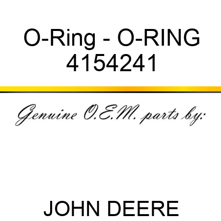 O-Ring - O-RING 4154241