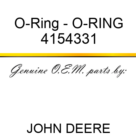 O-Ring - O-RING 4154331