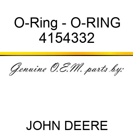 O-Ring - O-RING 4154332