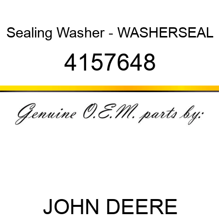 Sealing Washer - WASHER,SEAL 4157648
