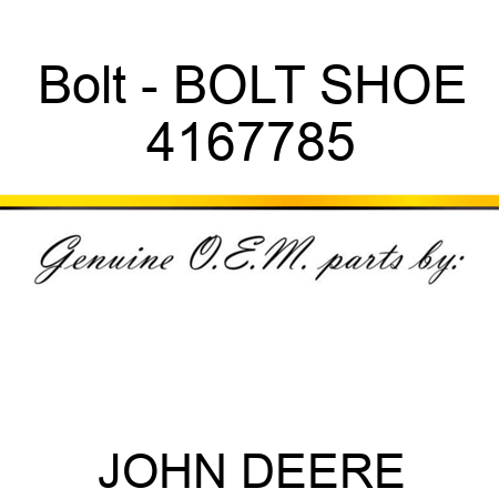 Bolt - BOLT, SHOE 4167785