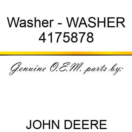 Washer - WASHER 4175878