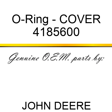 O-Ring - COVER 4185600