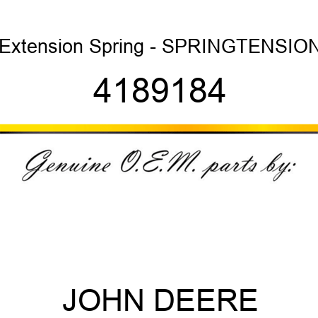 Extension Spring - SPRING,TENSION 4189184