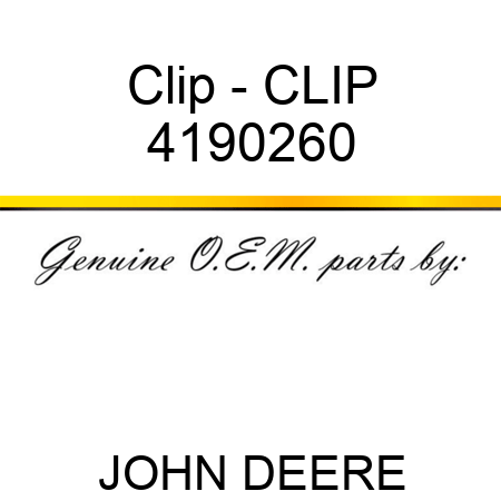 Clip - CLIP 4190260