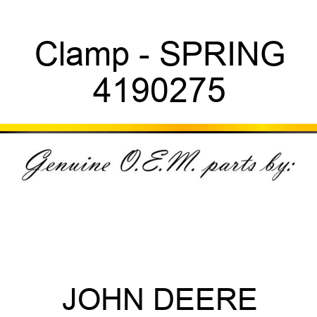 Clamp - SPRING 4190275