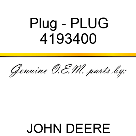 Plug - PLUG 4193400