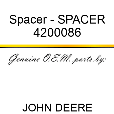 Spacer - SPACER 4200086