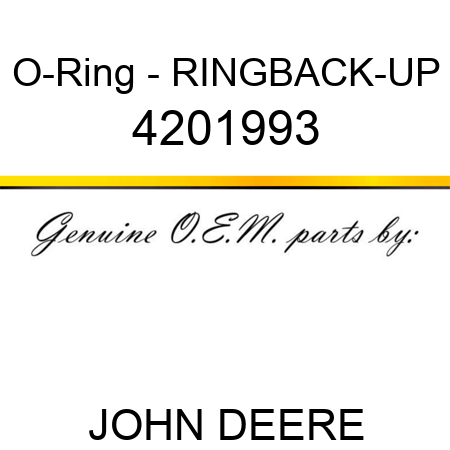O-Ring - RING,BACK-UP 4201993