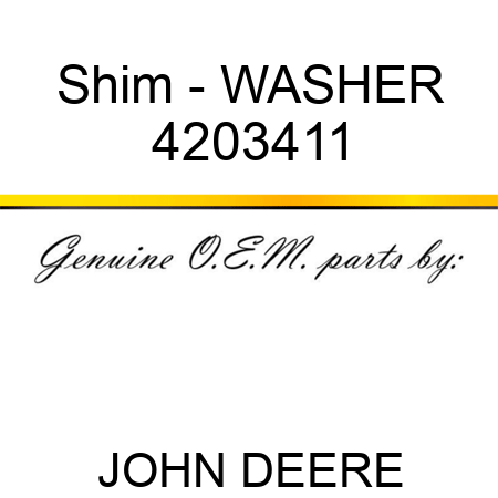 Shim - WASHER 4203411