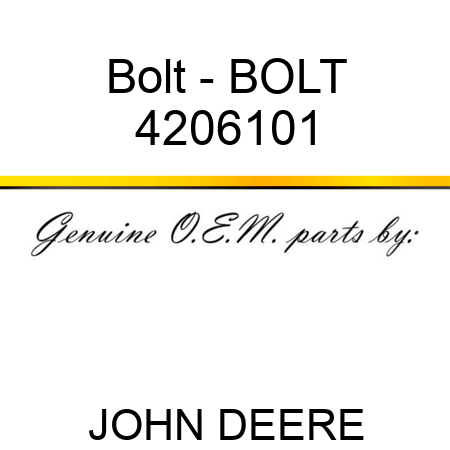 Bolt - BOLT 4206101