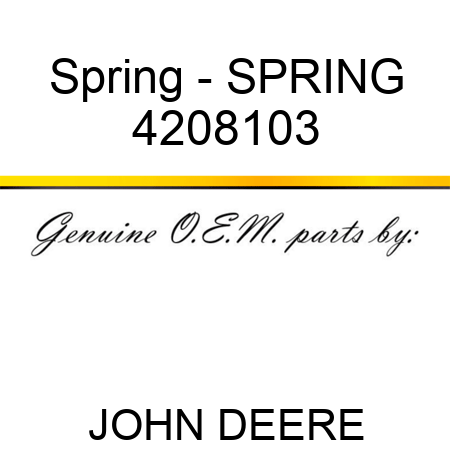 Spring - SPRING 4208103
