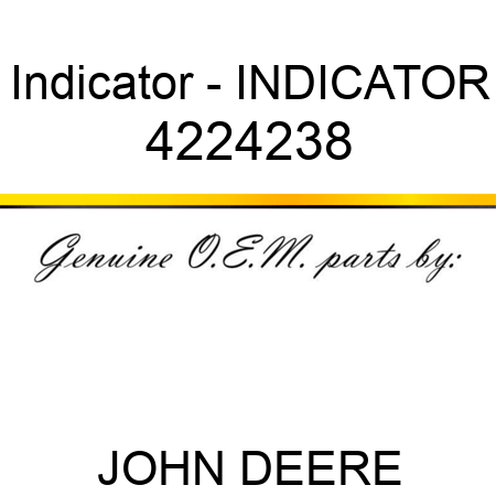 Indicator - INDICATOR 4224238