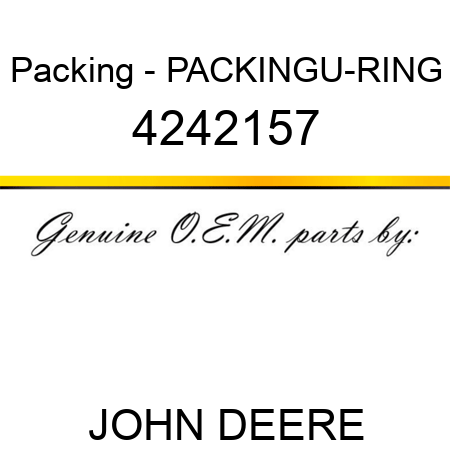 Packing - PACKING,U-RING 4242157