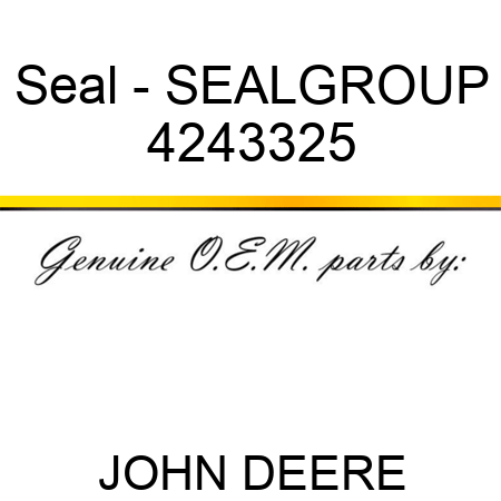 Seal - SEAL,GROUP 4243325