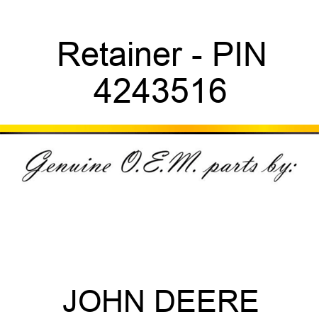 Retainer - PIN 4243516