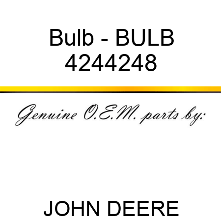 Bulb - BULB 4244248