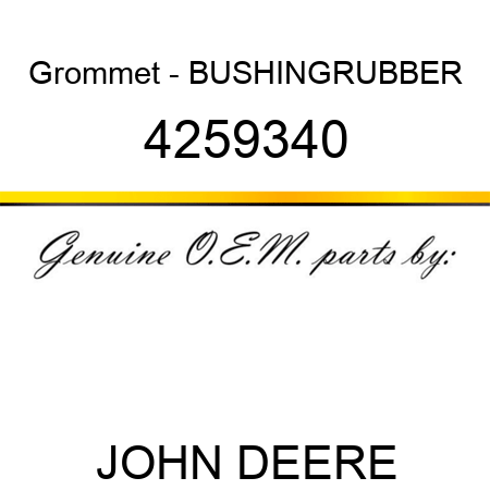Grommet - BUSHING,RUBBER 4259340