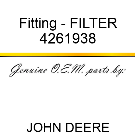 Fitting - FILTER 4261938