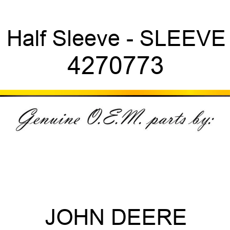 Half Sleeve - SLEEVE 4270773
