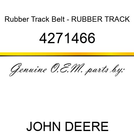 Rubber Track Belt - RUBBER TRACK 4271466