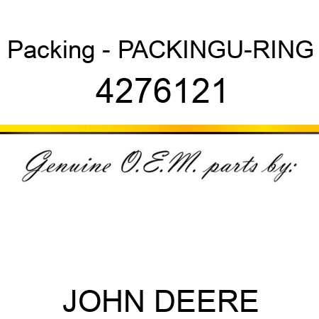 Packing - PACKING,U-RING 4276121
