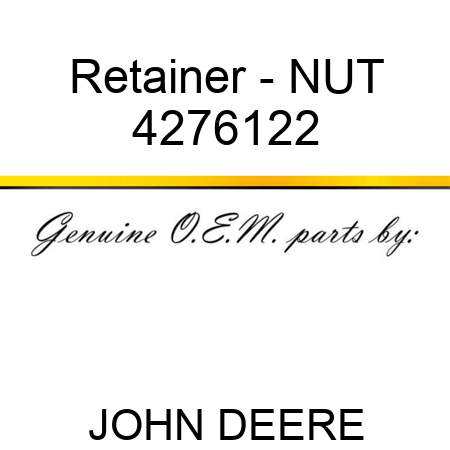 Retainer - NUT 4276122