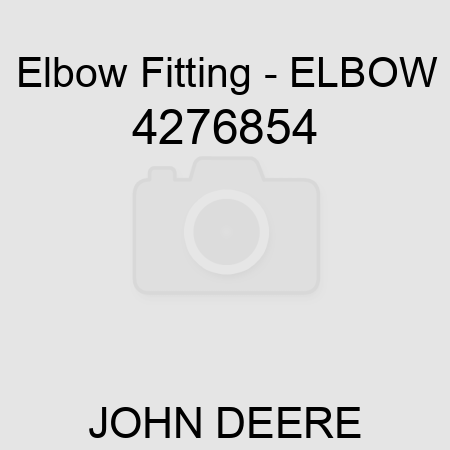 Elbow Fitting - ELBOW 4276854