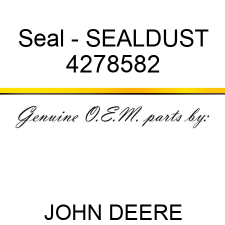 Seal - SEAL,DUST 4278582