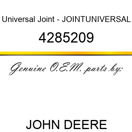 Universal Joint - JOINT,UNIVERSAL 4285209