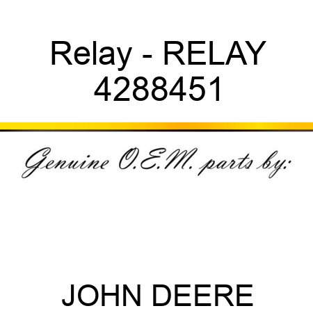 Relay - RELAY 4288451