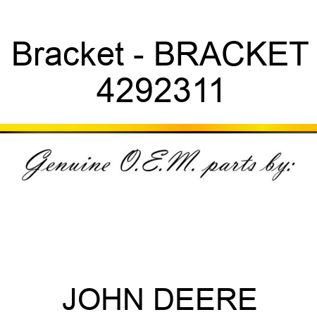 Bracket - BRACKET 4292311