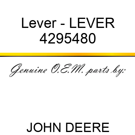 Lever - LEVER 4295480