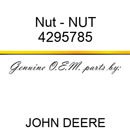 Nut - NUT 4295785
