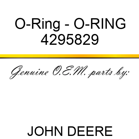 O-Ring - O-RING 4295829