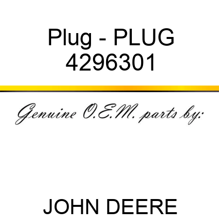 Plug - PLUG 4296301