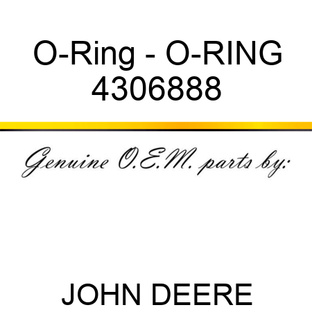 O-Ring - O-RING 4306888
