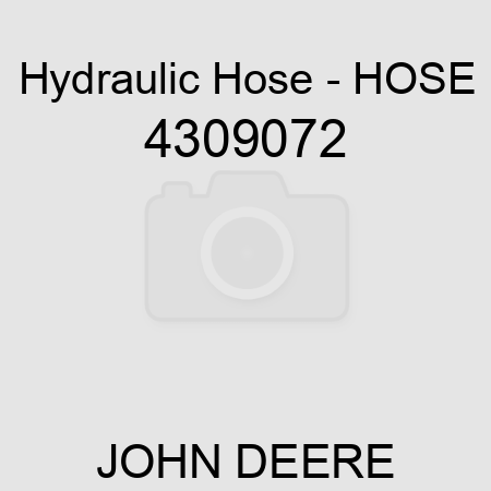 Hydraulic Hose - HOSE 4309072