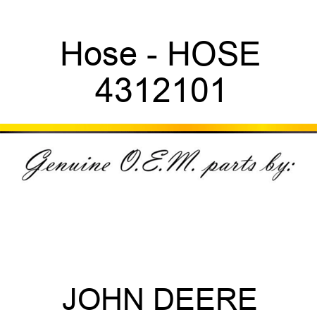 Hose - HOSE 4312101