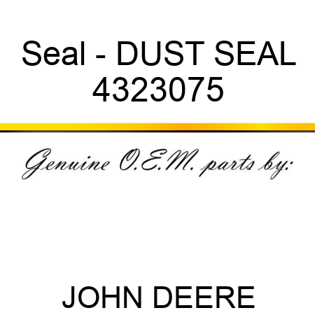 Seal - DUST SEAL 4323075