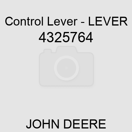 Control Lever - LEVER 4325764
