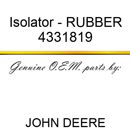 Isolator - RUBBER 4331819