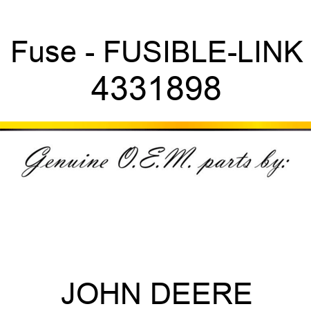 Fuse - FUSIBLE-LINK 4331898