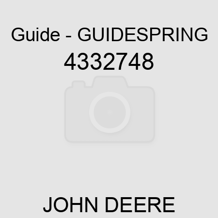 Guide - GUIDE,SPRING 4332748