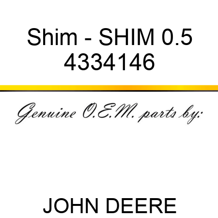 Shim - SHIM 0.5 4334146