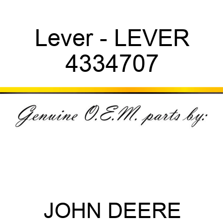 Lever - LEVER 4334707