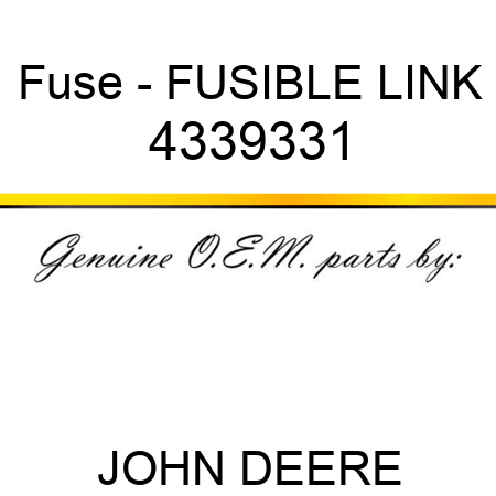 Fuse - FUSIBLE LINK 4339331