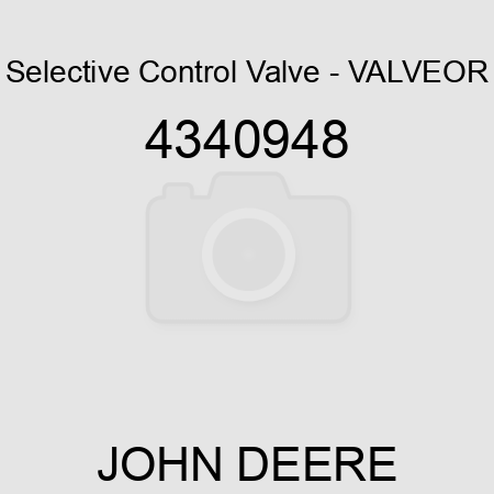 Selective Control Valve - VALVE,OR 4340948