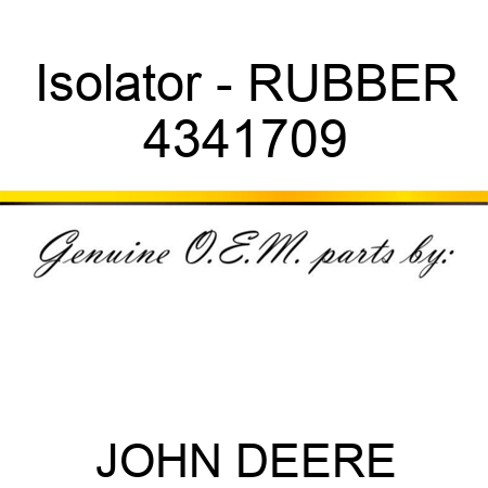 Isolator - RUBBER 4341709