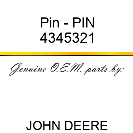 Pin - PIN 4345321